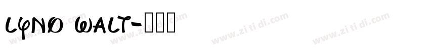 lyno walt字体转换